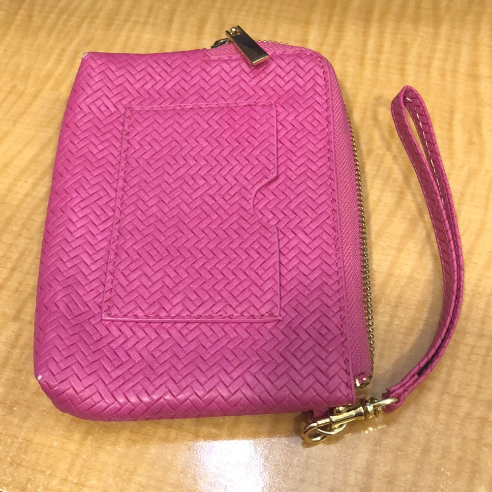 Pink Zip Around Wallet - Picture 2 of 4